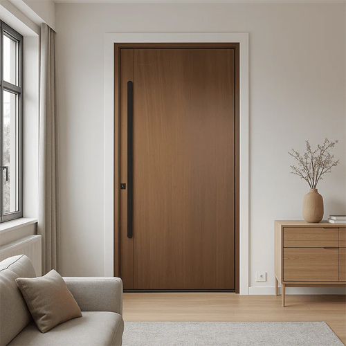 درب اتاق خواب چوبی مینیمال