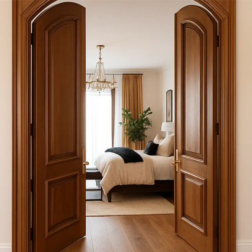 درب اتاق خواب چوبی کلاسیک