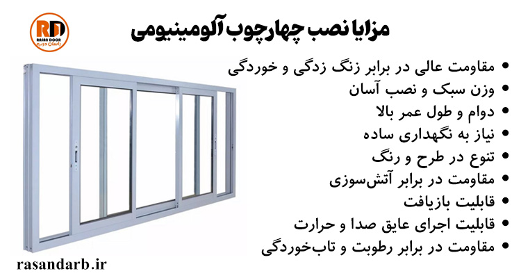 مزایا نصب چهارچوب آلومینیومی  