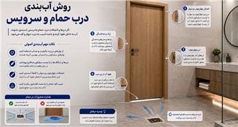 روش ضد آب کردن درب حمام و سرویس؛ آموزش آب‌بندی و درزگیری