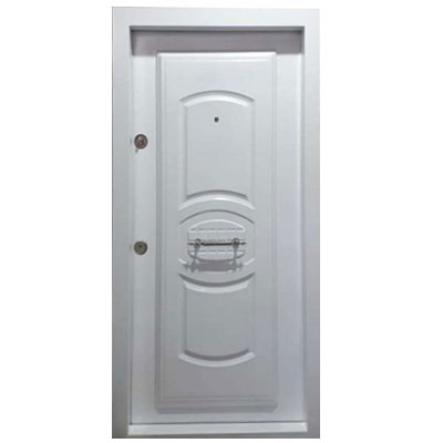 درب ضد سرقت فلزی سفید کد 013